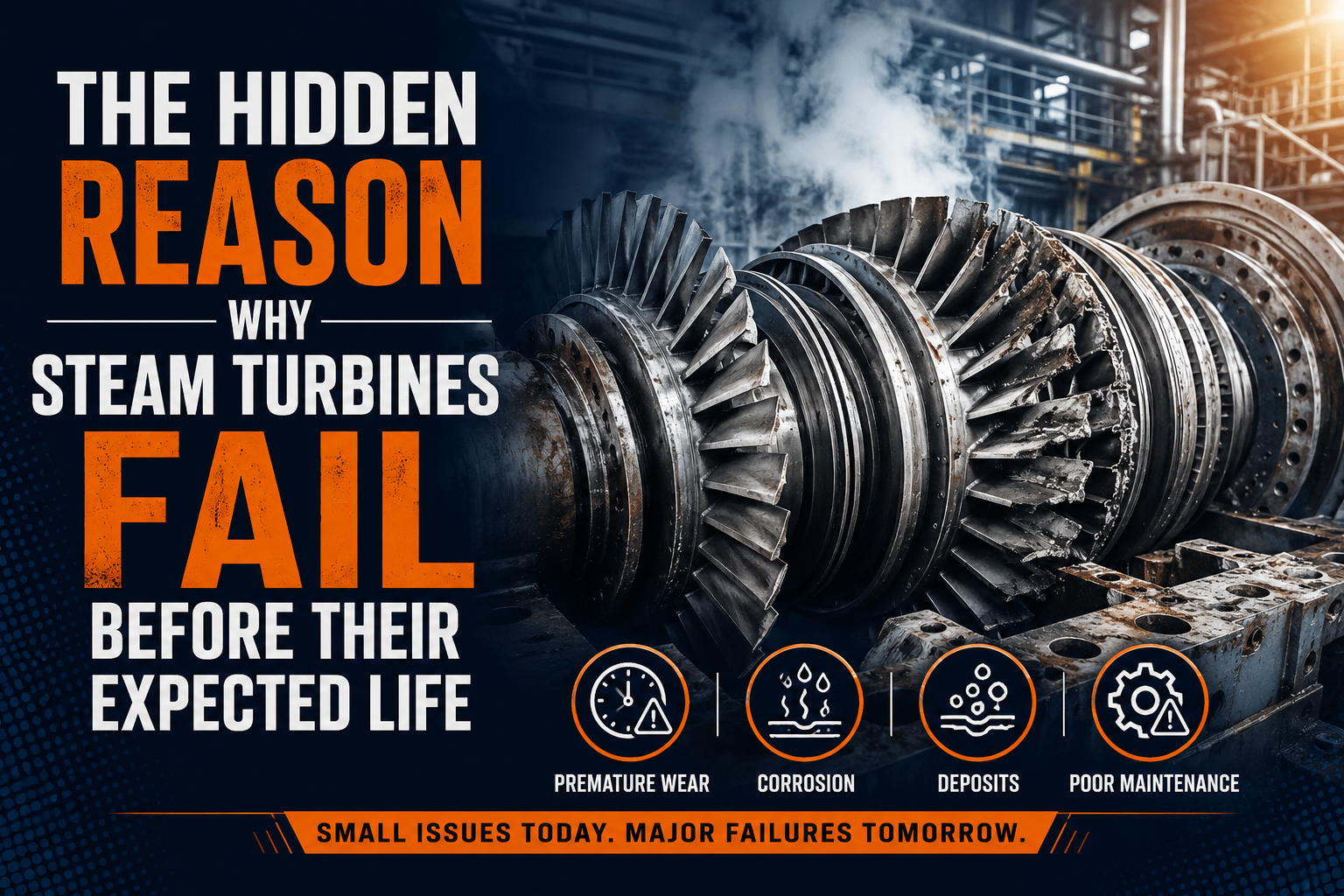 The Hidden Reason Why Steam Turbines Fail Before Their Expected Life